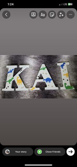 Customize wooden letters