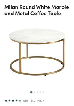 MILAN WHITE MARBLE TABLE