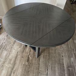 Drop Leaf Table Gray