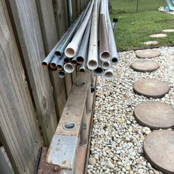 PVC Pipe, Steel And Plastic Electrical Conduit Mixed
