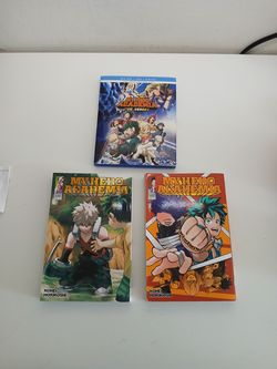 My hero academia double Blu-ray DVD New never used and 2 New books.
All for Only 20 dollars (all paid 50 dollars).
Incredible deal.
