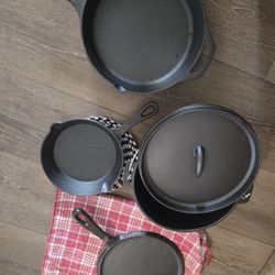Set Of Cast Iron Pans