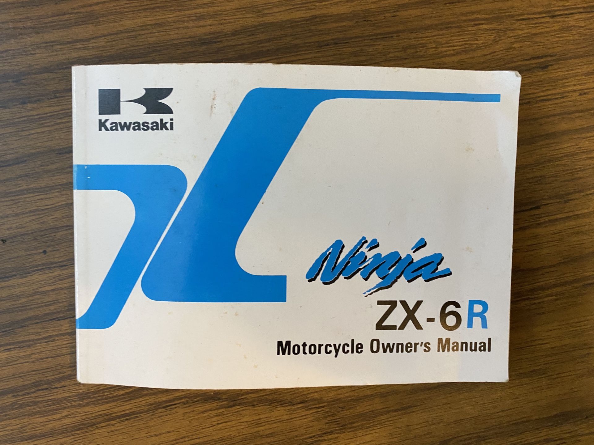 1999 Kawasaki Ninja zx6r Owner manual