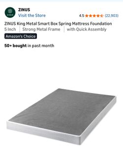 New!! Zinus 5” king size box spring