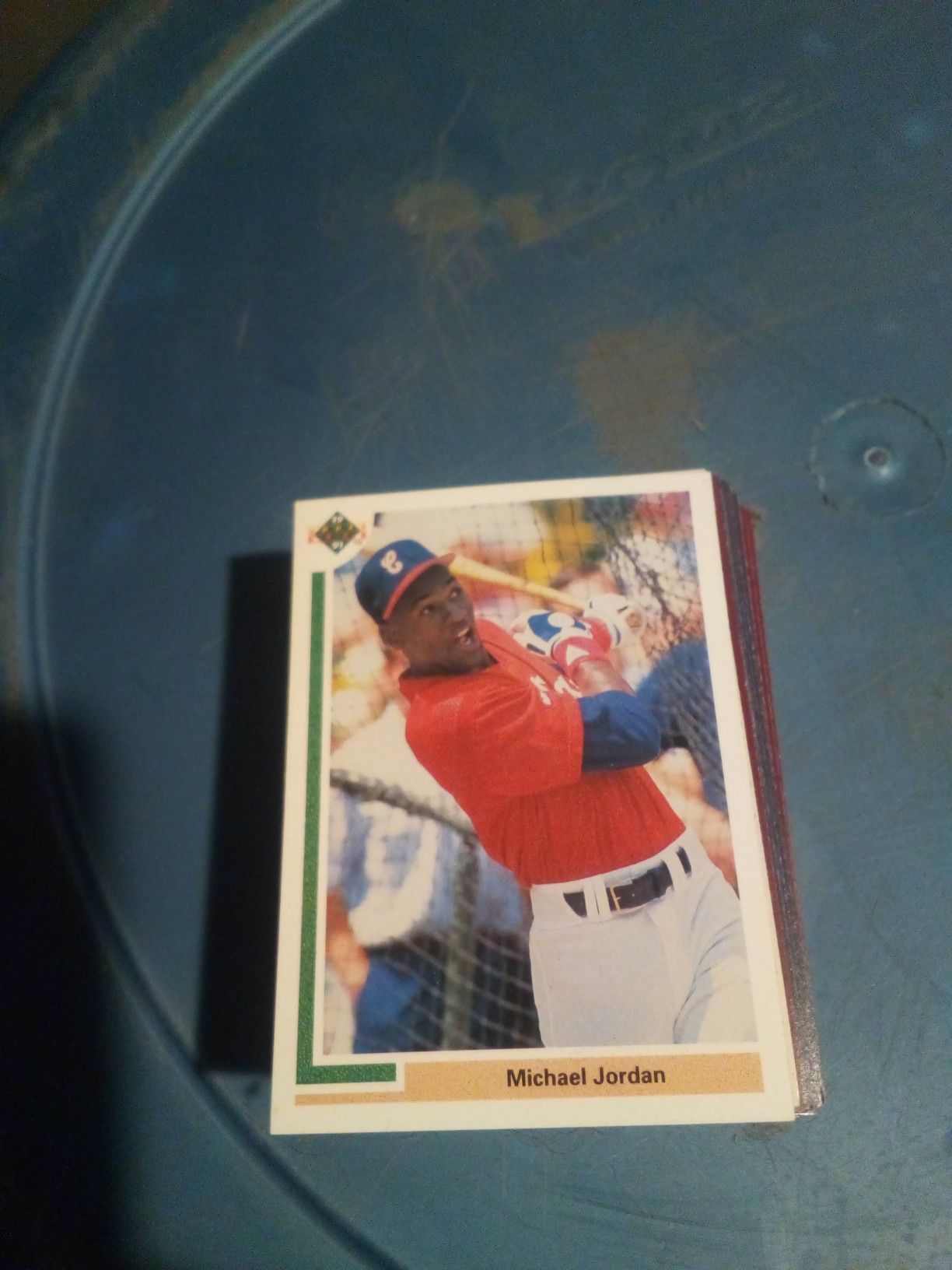 Michael Jordan baseball ball card