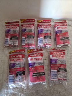 Wooster Red Feather Paint Roller $3 ea. Brand New (Price Is Firm)