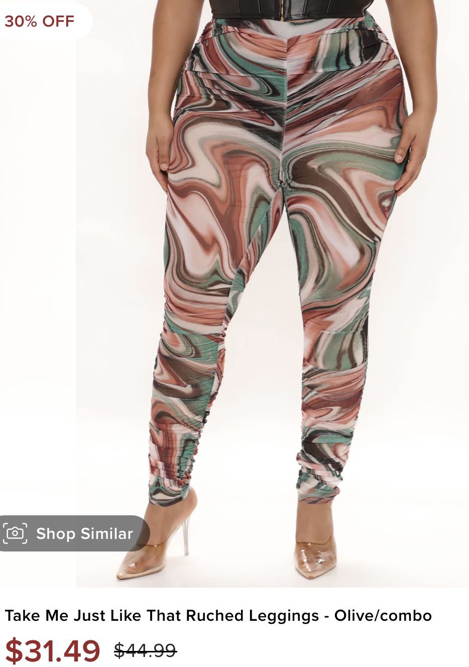 Mesh Leggings - Size 1X