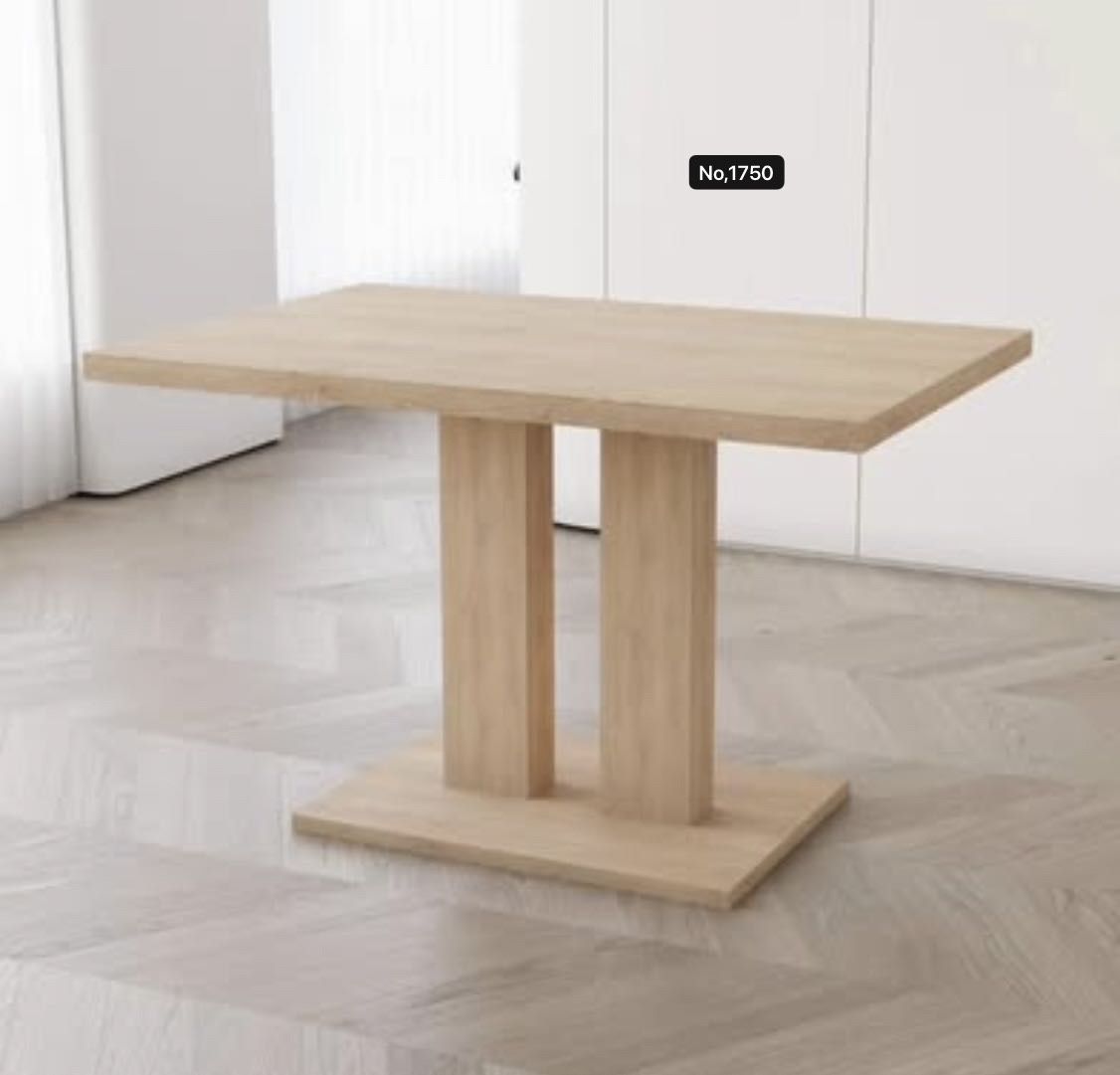 46'' Kitchen Dining Table, Rectangular White Dining Table, Sturdy Construction for Home, Kitchen, Living Room, Dining Room, Small Spaces (Table)