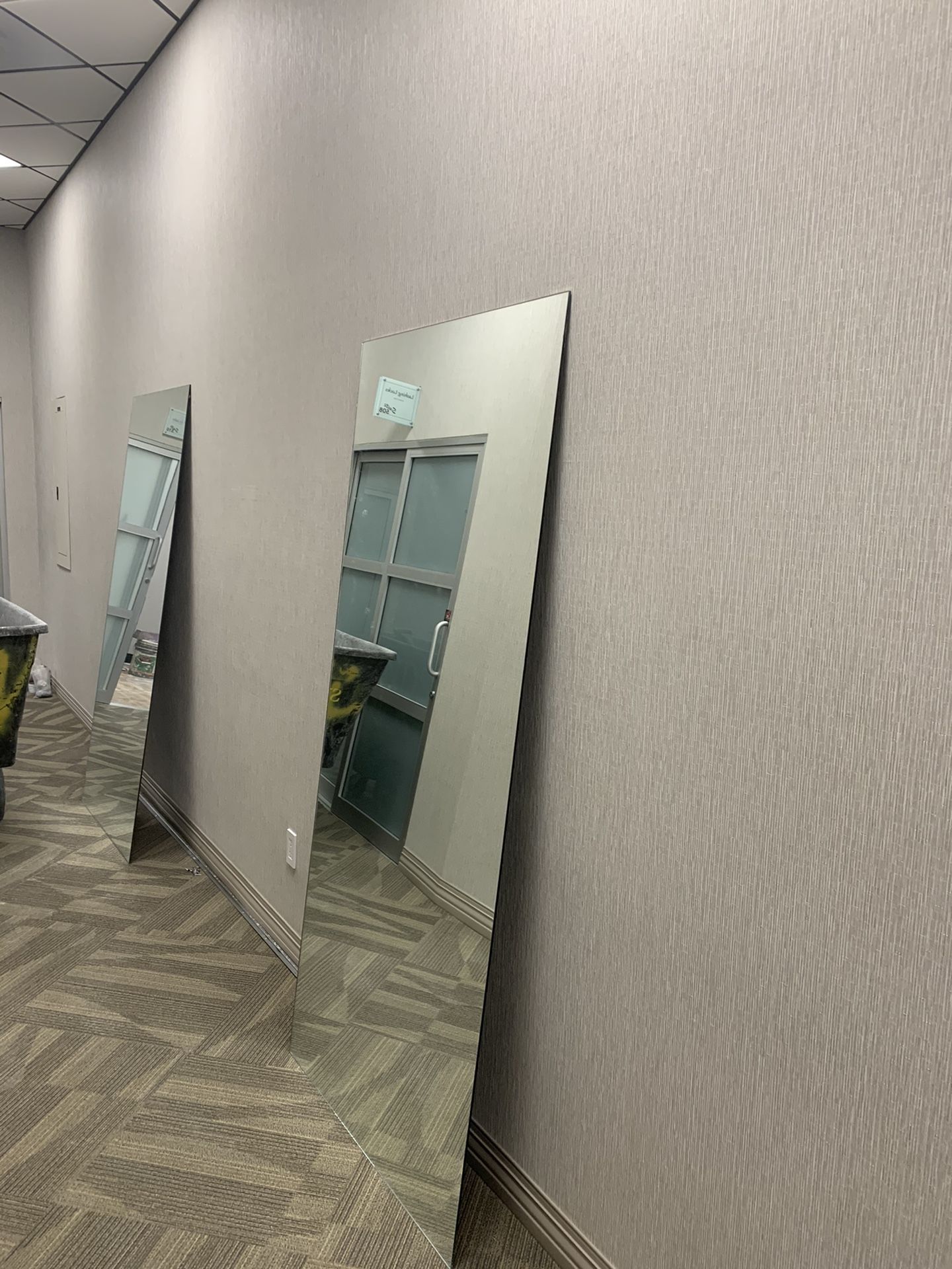 2 full size mirrors 86” height