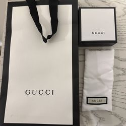 Gucci Bag, Box, And Pouch