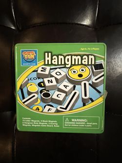Magnetic Hangman Travel Game — Compact Tin — Complete & Ready