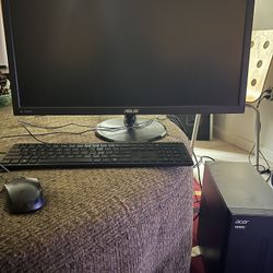 Acer Hdmi Computer Desktop With Aesus Monitor 27in