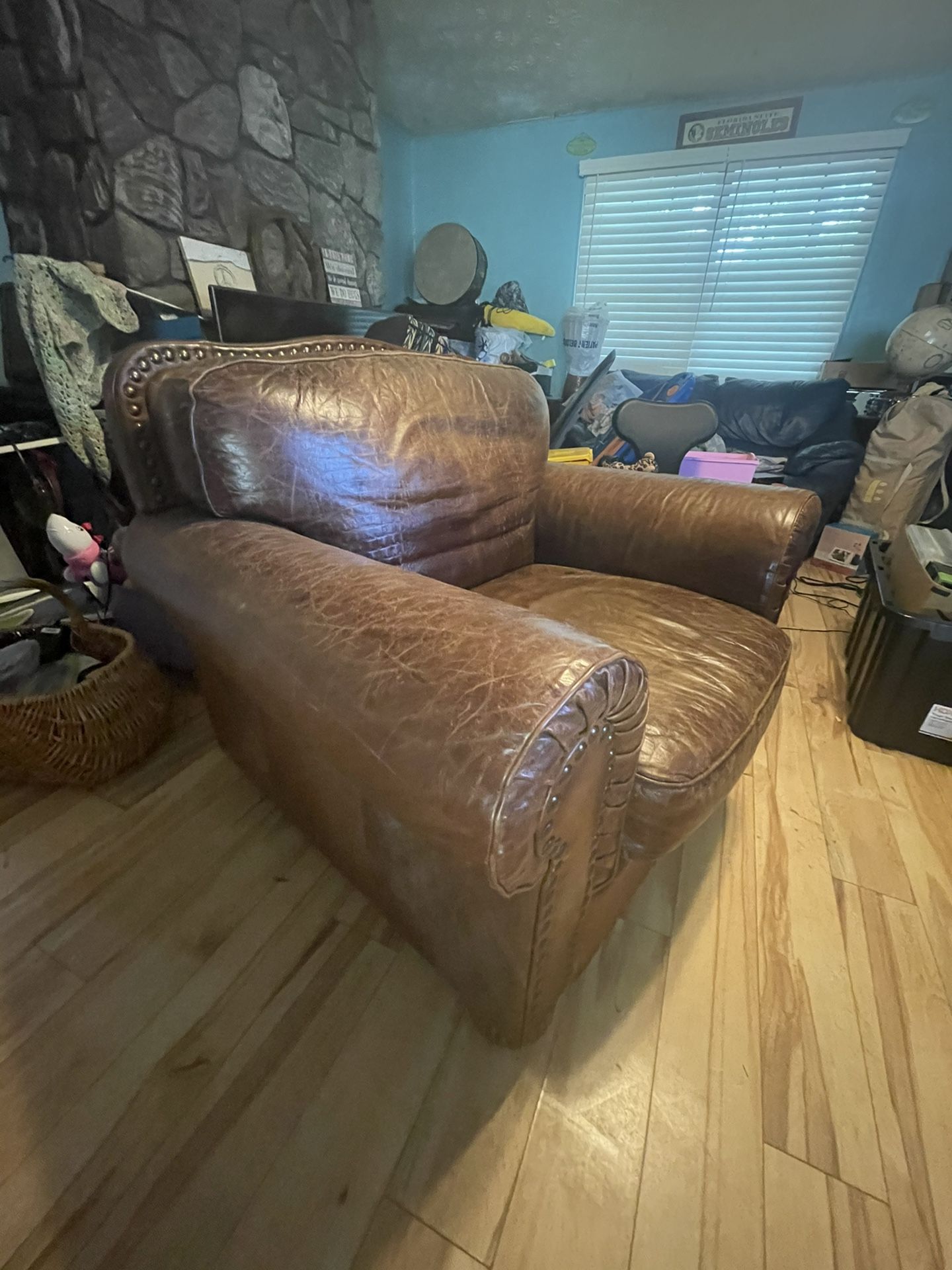 Super Comfy Real Leather Chair