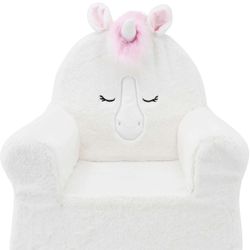 White Unicorn Kids Chair 