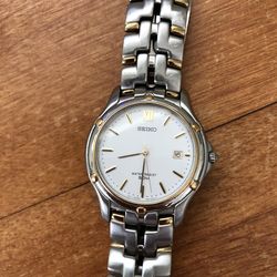Men’s Seiko Water Resistant 5 Bar Stainless Steel Watch