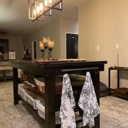 Custom Designed Rustic Kitchen Tables.