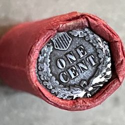 One Roll (50 coins) Wheat Pennies Indian Head On Both Ends