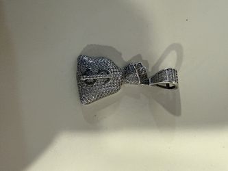 Iced out Money bag pendent