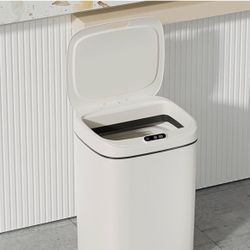 16L Automatic sensor trash can with lid