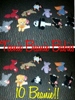 10 Teenie Beanie Babies