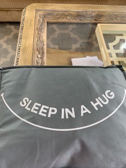 sleep in a hug weighted blanket