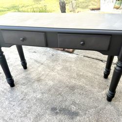 Beautiful Black Wood Hall Entry Table 49 X 18 X 32
