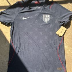 Grey USA Soccer Jersey Nike AeroFit 