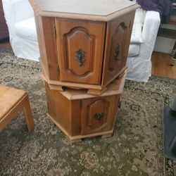 Two End Tables/Bedside Tables 