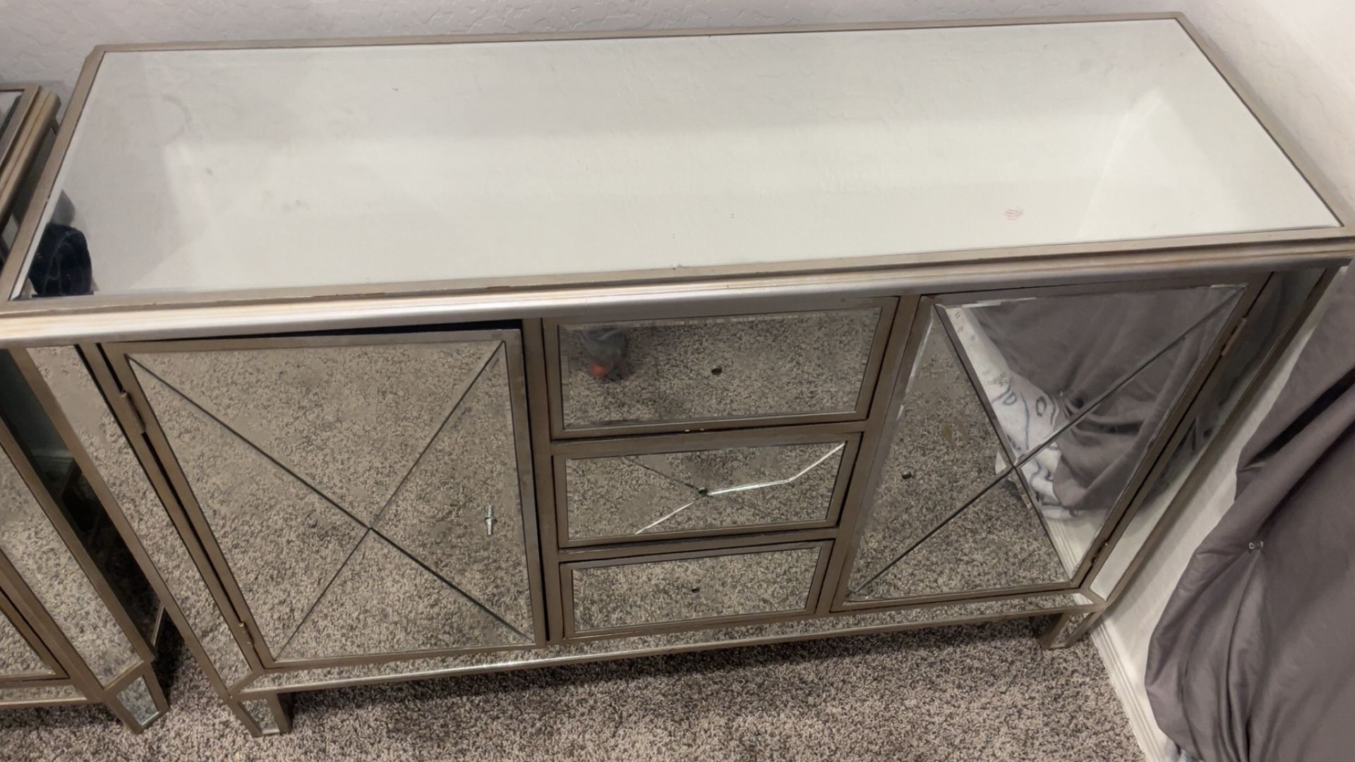 Mirror Glass Dresser 