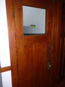 Craftsman Style Wood Interior Door w/ Glass Lite, 30 x 82, Includes hadware, frame and trim