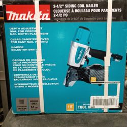 Makita 2-1/2" Siding Coil Nailer