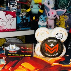 Mini Logo Wheels 52mm And Owlsome Bearings Abec 7 