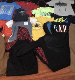 Middle school boys clothing package.. Nike, adidas,hurly, Gap, Tillys etc are included ... 2 pairs of shorts , 2 hoodies , 8 quality shirts and 2 qu