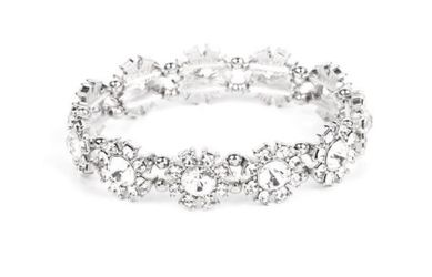 Diamond Clear Stretch Bracelet.  Dyanamite