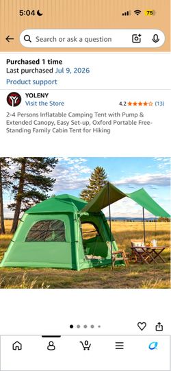 inflatable tent