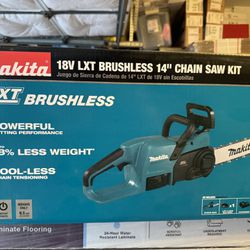 Makita LXT 14 in. 18V Lithium-Ion Brushless Electric Battery Chainsaw/Pole Saw Kit (4.0 Ah)