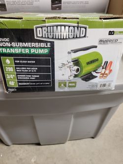 DRUMMOND12v DC Transfer Pump 290 GPH