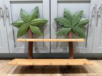 vintage Home Interiors Palm Tree Wall Shelf
