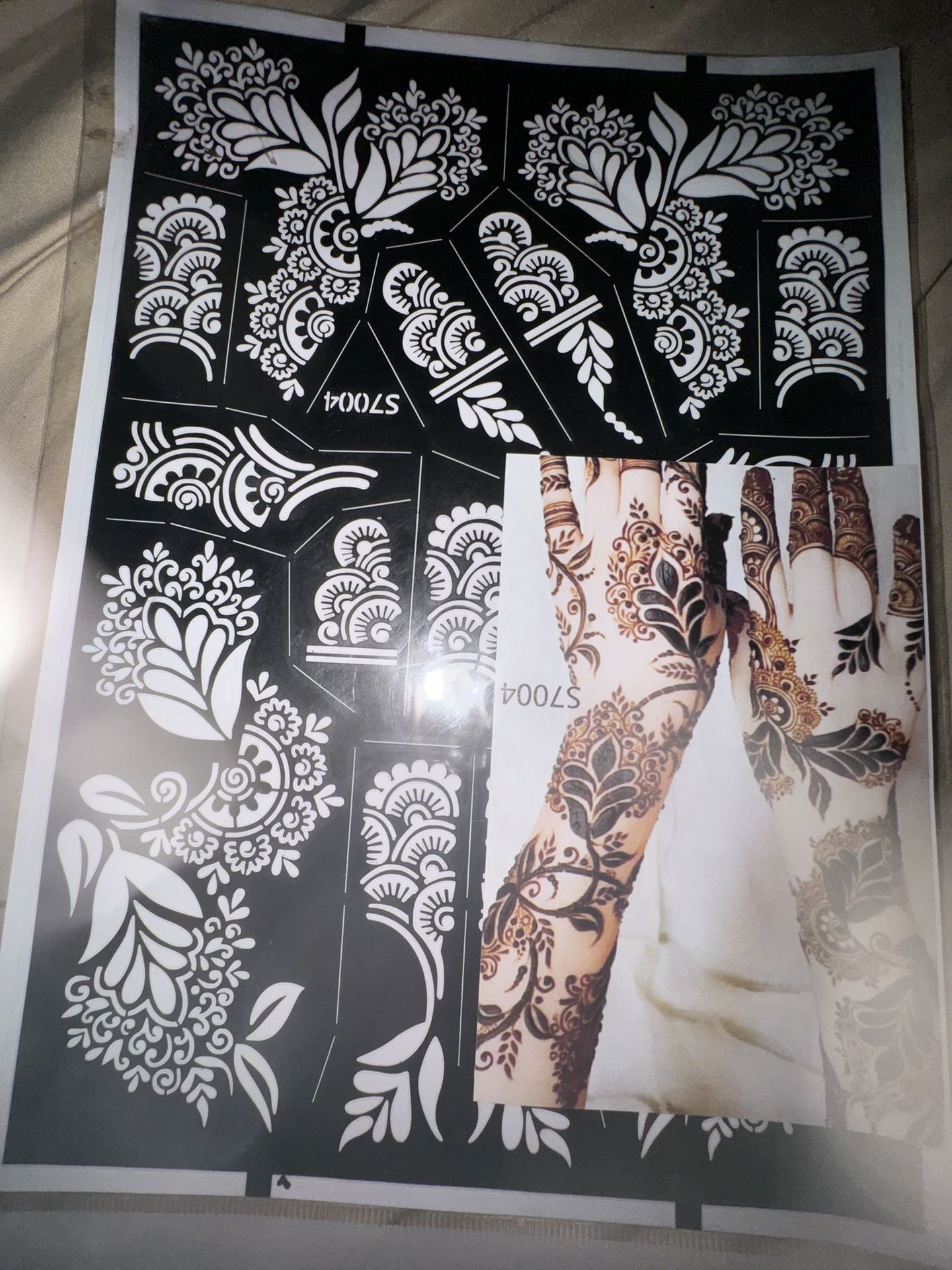 henna stencils