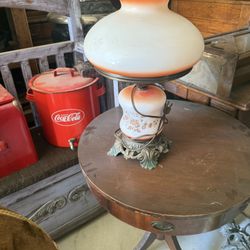 Vintage Hurricane Table Lamp