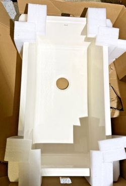 ROHL 6497-00 Allia 34" Fireclay Undermount Single Bowl Kitchen Sink – White