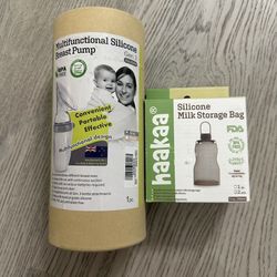 Haakaa Silicone Pump and Milk Storage Bags, New