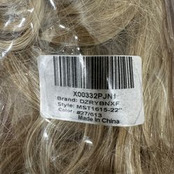 Hair Extension Blonde Opened Not Used!