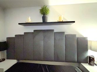 King Sized Velvet Tufted Headboard