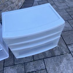 Storage Bins And Drawers Set