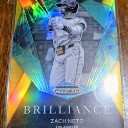 Rare Zach Neto Rookie Card 2/10, Los Angeles Angels, 2024 Panini Prizm #BR-ZN