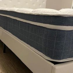 White Size Full Bed Frame