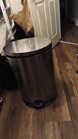 Trash Can Silver