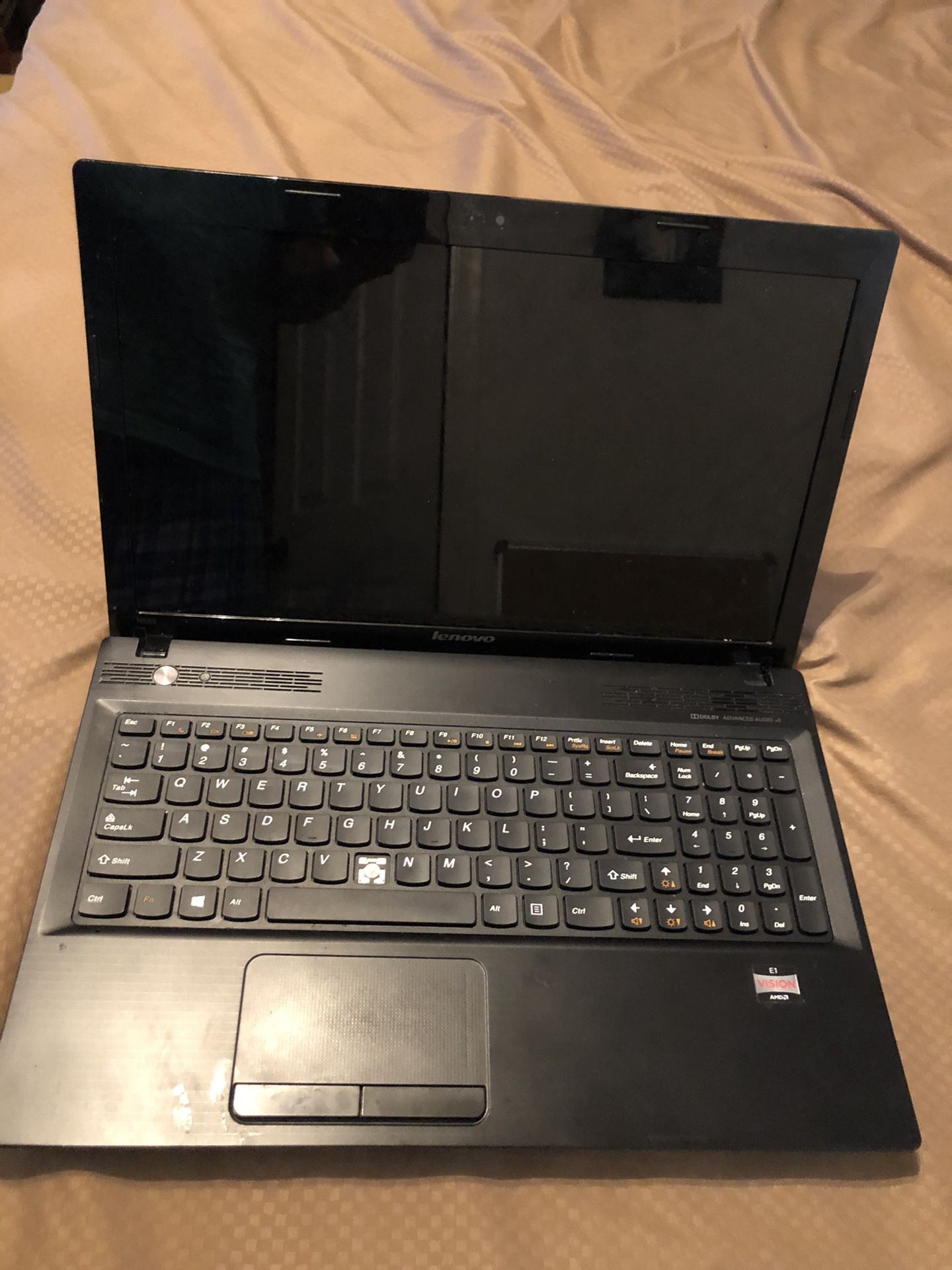 Lenovo laptop works need power adapter b key fell off and is included