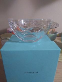 Tiffany And Co. Crystal Bowl-small